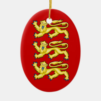 De kerstversiering in de armen van Engeland Keramisch Ornament