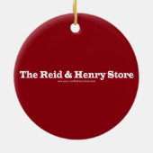 De kerstversiering Reid & Henry Store Keramisch Ornament (Achterkant)