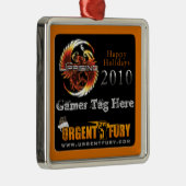 De kerstversiering van 2010 metalen ornament (Rechts)