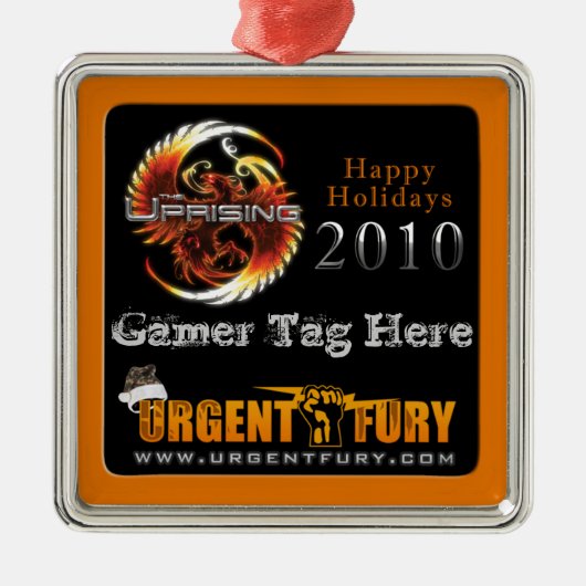 De kerstversiering van 2010 metalen ornament (Voorkant)