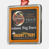 De kerstversiering van 2010 metalen ornament (Links)