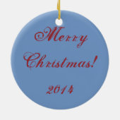 De kerstversiering van de ballonvaars keramisch ornament (Achterkant)