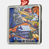 De kerstversiering van de bisbee metalen ornament (Links)