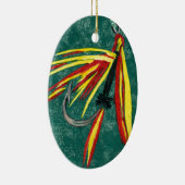 De kerstversiering van de Firecracker Keramisch Ornament (Rechts)