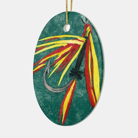 De kerstversiering van de Firecracker Keramisch Ornament (Links)