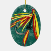 De kerstversiering van de Firecracker Keramisch Ornament (Voorkant)