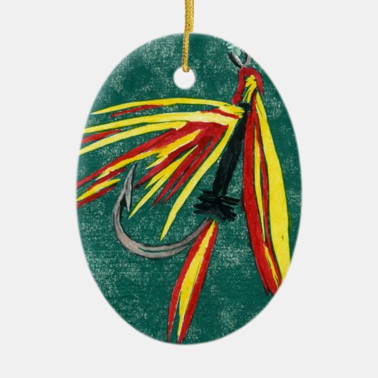 De kerstversiering van de Firecracker Keramisch Ornament (Voorkant)