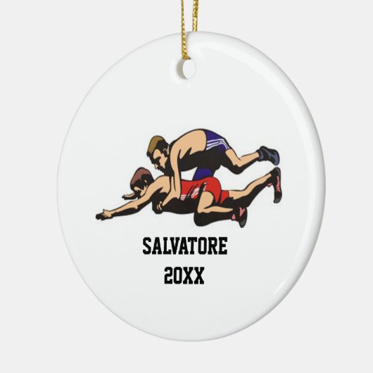 De kerstversiering van de mat keramisch ornament (Links)