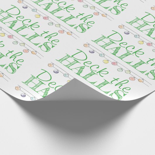 De kerstversiering van de Waterverf van de zalen d Cadeaupapier (Hoek)