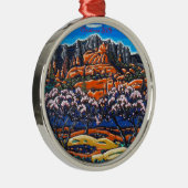 De kerstversiering van Sedona Metalen Ornament (Rechts)
