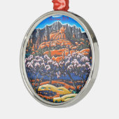 De kerstversiering van Sedona Metalen Ornament (Links)