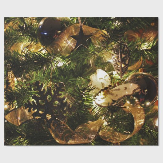 De kerstvlinder cadeaupapier (Vlak)