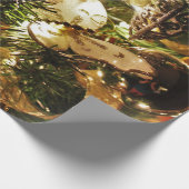 De kerstvlinder cadeaupapier (Hoek)