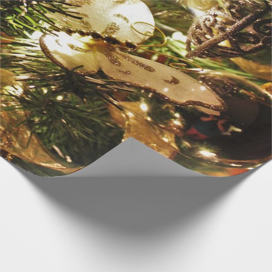 De kerstvlinder cadeaupapier (Hoek)