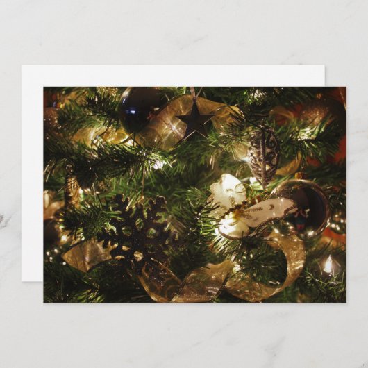 De kerstvlinder feestdagenkaart (Voorkant / Achterkant)