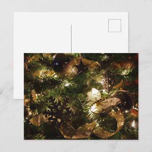 De kerstvlinder feestdagenkaart (Voorkant / Achterkant)