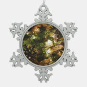 De kerstvlinder tin sneeuwvlok ornament (Voorkant)