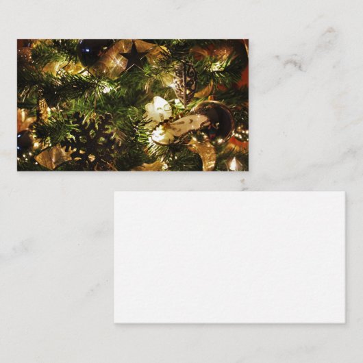 De kerstvlinder visitekaartje (Voorkant / Achterkant)