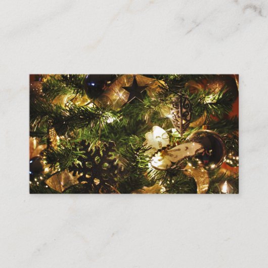 De kerstvlinder visitekaartje (Voorkant)