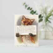 De kerstvos feestdagenkaart (Staand voorkant)