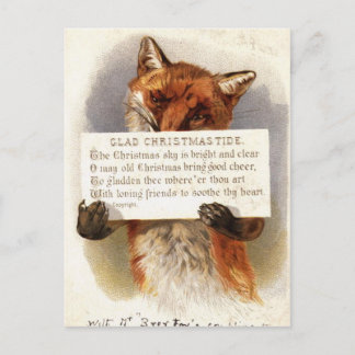 De kerstvos feestdagenkaart