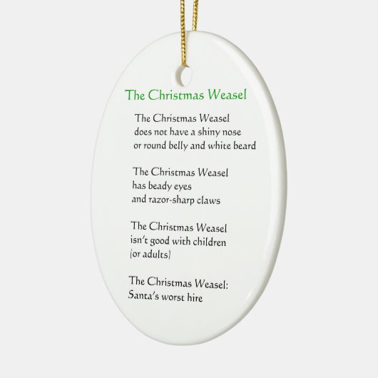 De kerstweek keramisch ornament (Links)