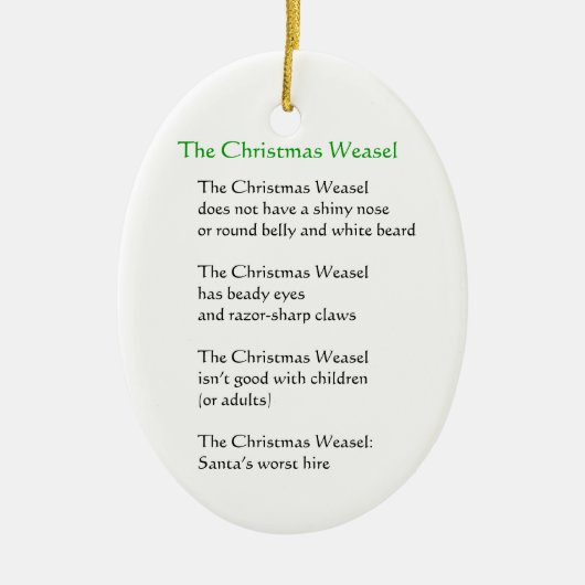 De kerstweek keramisch ornament (Voorkant)