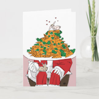 De kerstwens van een konijn feestdagen kaart