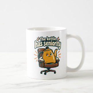 De ketel heeft senioriteit - Grappige Kantoor Koffiemok
