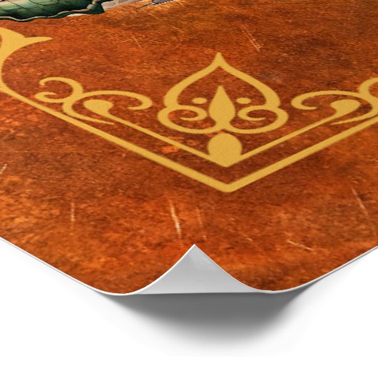 De ketel van de boswit | Digitale kunst Poster (Hoek)