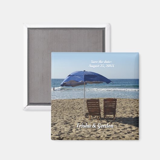 De Ketsen & Umbrella sparen de douane van de Datum Magneet (Voorkant / Achterkant)