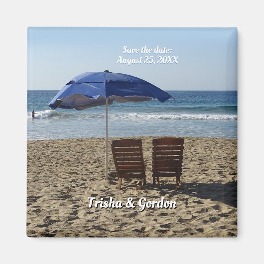 De Ketsen & Umbrella sparen de douane van de Datum Magneet (Voorkant)