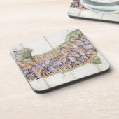 De ketting van Mont Blanc uit een daadwerkelijk on Bier Onderzetter (Linkerzijde)