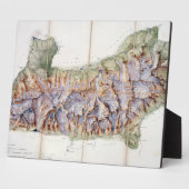 De ketting van Mont Blanc uit een daadwerkelijk on Fotoplaat (Zijkant)