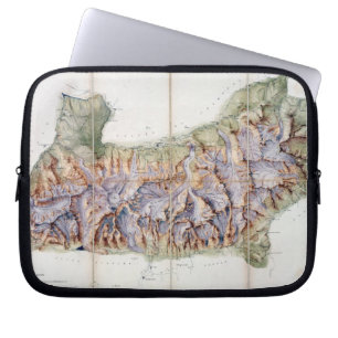 De ketting van Mont Blanc uit een daadwerkelijk on Laptop Sleeve