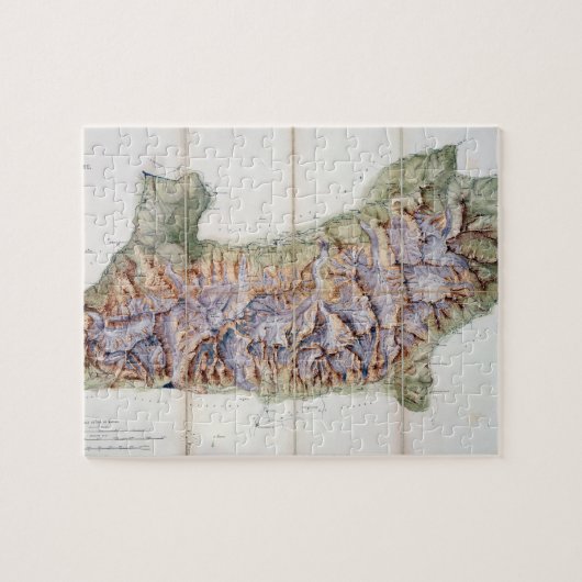 De ketting van Mont Blanc uit een daadwerkelijk on Legpuzzel (Horizontaal)