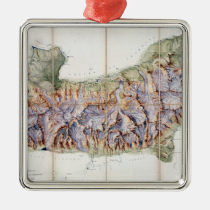 De ketting van Mont Blanc uit een daadwerkelijk on Metalen Ornament