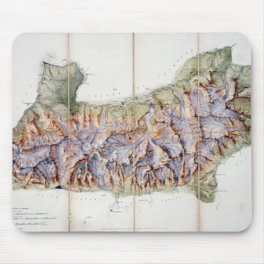 De ketting van Mont Blanc uit een daadwerkelijk on Muismat (Voorkant)