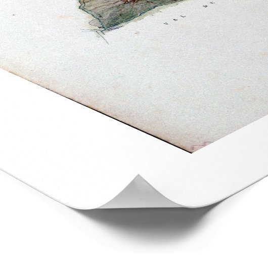 De ketting van Mont Blanc uit een daadwerkelijk on Poster (Hoek)