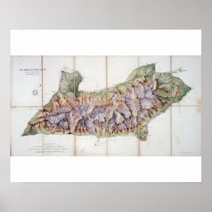 De ketting van Mont Blanc uit een daadwerkelijk on Poster