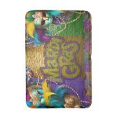 De Kettingen van de Mardi Gras Bead van SlipperyJo Badmat (Voorkant Verticaal)