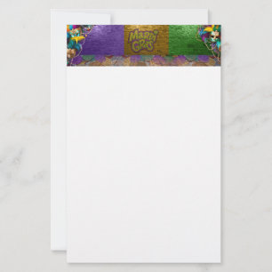 De Kettingen van de Mardi Gras Bead van SlipperyJo Briefpapier