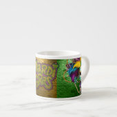 De Kettingen van de Mardi Gras Bead van SlipperyJo Espresso Kop (Voorkant rechts)