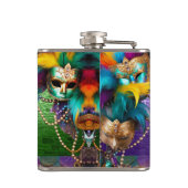 De Kettingen van de Mardi Gras Bead van SlipperyJo Heupfles (Achterkant)