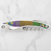 De Kettingen van de Mardi Gras Bead van SlipperyJo Kurkentrekker (Voorkant)