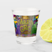 De Kettingen van de Mardi Gras Bead van SlipperyJo Shot Glas (Voorkant)