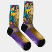 De Kettingen van de Mardi Gras Bead van SlipperyJo Sokken (Rechts)