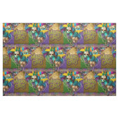 De Kettingen van de Mardi Gras Bead van SlipperyJo Stof (Fat Quarter)
