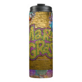 De Kettingen van de Mardi Gras Bead van SlipperyJo Thermosbeker (Voorkant)