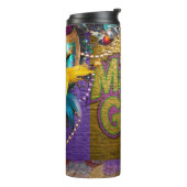 De Kettingen van de Mardi Gras Bead van SlipperyJo Thermosbeker (Gedraaid links)